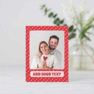 Carte Postale Joyeuse Saint-Valentin Moderne Motif d'Amour