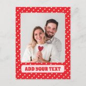 Carte Postale Joyeuse Saint-Valentin Moderne Motif d'Amour (Devant)