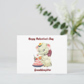Carte Postale Joyeuse Saint-Valentin petite-fille (Debout devant)