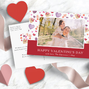 Carte Postale Joyeuse Saint-Valentin Photo