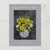 Carte Postale Joyeuse Saint-Valentin Photo de script moderne (Devant)