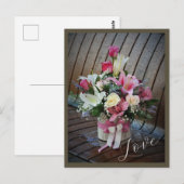 Carte Postale Joyeuse Saint-Valentin Photo de script moderne (Devant / Derrière)