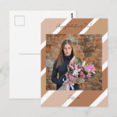 Carte Postale Joyeuse Saint-Valentin Photo de script moderne (Devant / Derrière)