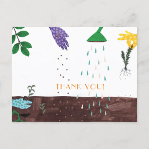 Carte Postale Joyeuse Saison de Jardinage Merci Jardinier