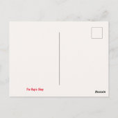 Carte Postale Joyeuse Skunk rayée (Dos)