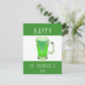 Carte Postale Joyeuse St. Patrick bière verte (Debout devant)