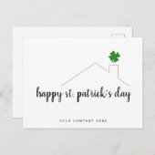 Carte Postale Joyeuse St. Patrick's Day Agriculture immobilière (Devant / Derrière)