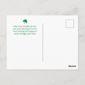 Carte Postale Joyeuse St. Patrick's Day chats (Dos)