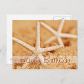 Carte postale Joyeuse Starfish Anniversaire (Devant / Derrière)