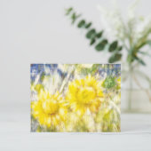 Carte postale Joyeuse Sunflowers (Debout devant)