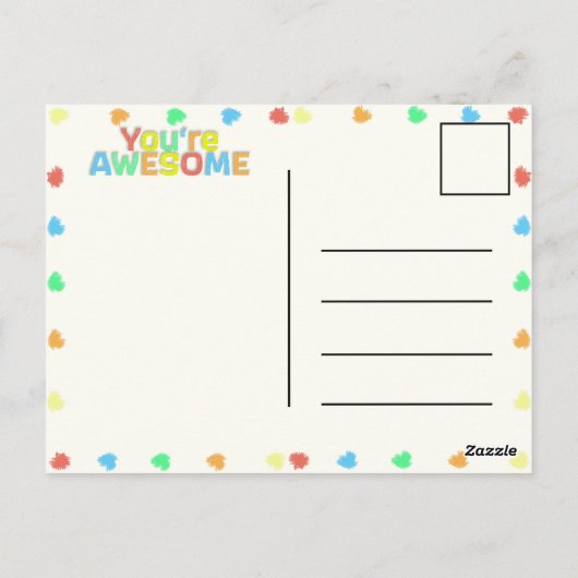 Carte Postale Joyeuse Toute Occasion (Dos)