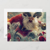 Carte postale Joyeuse Zombie Christmas (Devant / Derrière)