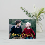 Carte postale Joyeusement tirée Merriest Christmas (Debout devant)