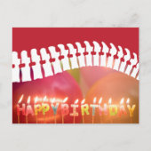 Carte Postale Joyeuses bougies d'anniversaire et Chiropratique d (Devant)
