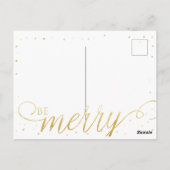 Carte Postale Joyeuses branches d'aquarelle bleue (Dos)