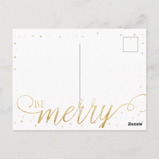 Carte Postale Joyeuses branches d'aquarelle bleue (Dos)