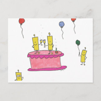 Carte Postale Joyeuses Bulles pour votre Anniversaire