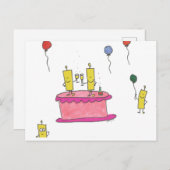 Carte Postale Joyeuses bulles pour vous Anniversaire (Devant / Derrière)