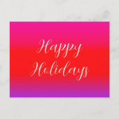 Carte Postale Joyeuses Festive Magenta Rouge violet Ombre (Devant)