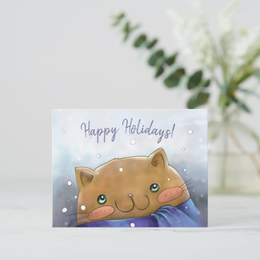 Carte Postale Joyeuses fêtes (Debout devant)