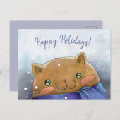 Carte Postale Joyeuses fêtes (Devant / Derrière)