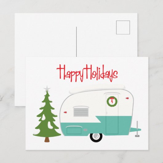 Carte Postale Joyeuses fêtes (Devant / Derrière)