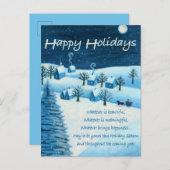 Carte Postale Joyeuses fêtes (Devant / Derrière)