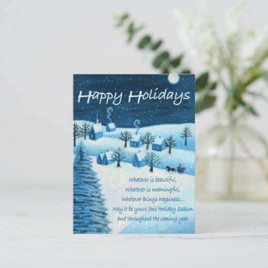 Carte Postale Joyeuses fêtes (Debout devant)