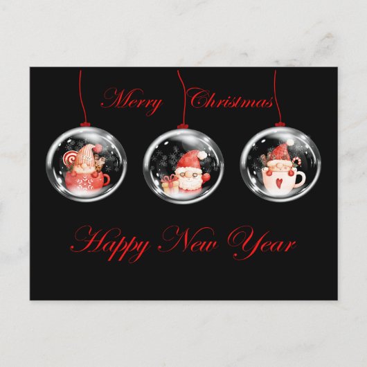 Carte Postale Joyeuses fêtes (Devant)