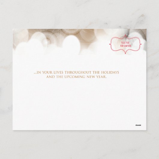 Carte postale Joyeuses Fêtes (Dos)