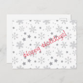 Carte Postale Joyeuses fêtes (Devant / Derrière)