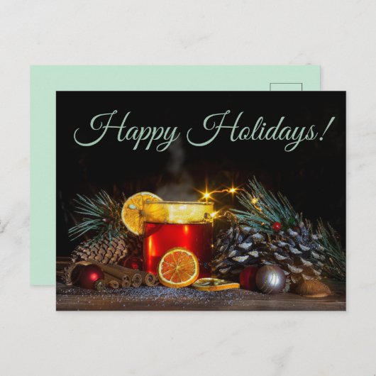 Carte Postale Joyeuses fêtes (Devant / Derrière)