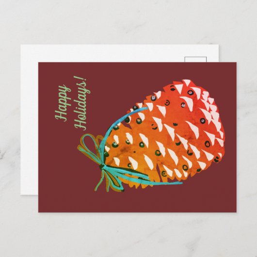 Carte Postale Joyeuses fêtes (Devant / Derrière)