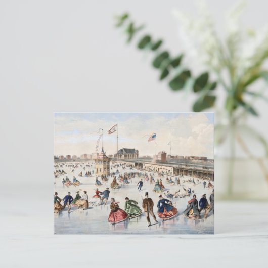 Carte postale Joyeuses Fêtes (Debout devant)