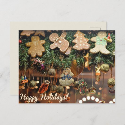 Carte Postale Joyeuses fêtes (Devant / Derrière)