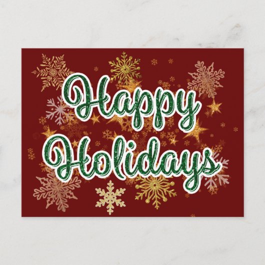 Carte Postale Joyeuses fêtes (Devant)