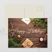 Carte Postale Joyeuses fêtes (Devant / Derrière)