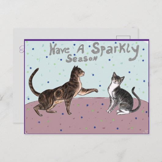 Carte Postale Joyeuses fêtes 2021 (Devant / Derrière)