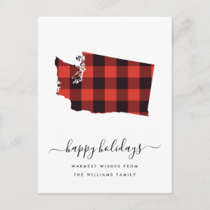 Carte Postale Joyeuses fêtes Chaleureux voeux De Washington