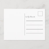 Carte Postale Joyeuses fêtes Chic Faux Gold Photo Noël (Dos)