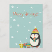 Carte Postale Joyeuses fêtes ! Cute Penguin | Noël (Devant)