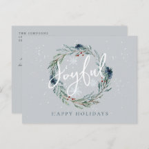 Joyeuses Fêtes de fin d'année Couronne d'hiver Nei