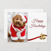 Carte Postale Joyeuses Fêtes de Noël Cockapoo amis (Devant / Derrière)