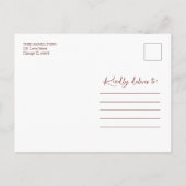 Carte Postale Joyeuses Fêtes de Noël Floral Blanc Photo (Dos)