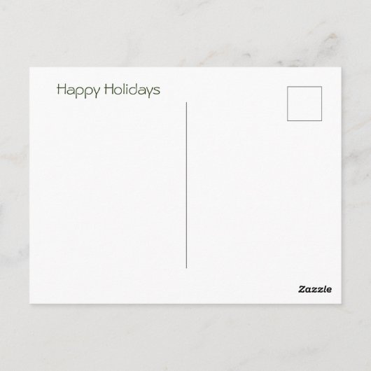 Carte Postale Joyeuses Fêtes de Pine Cone (Dos)