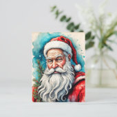 Carte Postale Joyeuses Fêtes Du Père Noël (Debout devant)