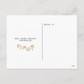 Carte postale Joyeuses Fêtes Gold Wreath Holiday (Dos)