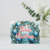 Carte Postale Joyeuses fêtes | Joyeux Noël (Debout devant)