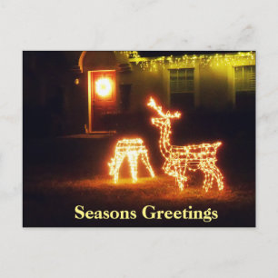Carte postale Joyeuses Fêtes Joyeux Noël Deer