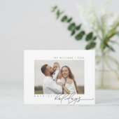 Carte Postale Joyeuses fêtes, Joyeux Noël, Photo de famille (Debout devant)